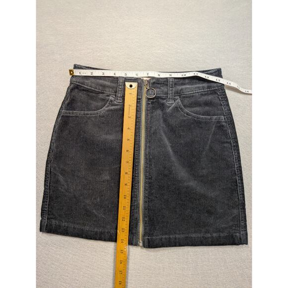 So Corduroy Zip Front Skirt Women's Sz 5 Brown Retro Y2k 90's Preppy Clueless - Picture 6 of 12